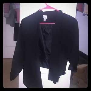 Casual black blazer